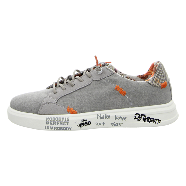 Fusion - ALEX washed canvas lt.grey - Alex - lt.grey - Schnrschuhe