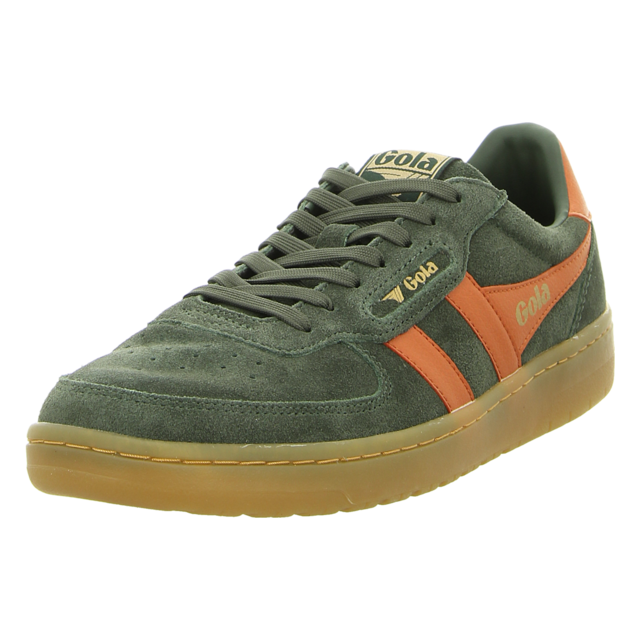Gola - CMB571-DN - Hawk Suede �86 - dark khaki/moody orange/gum - Sneaker