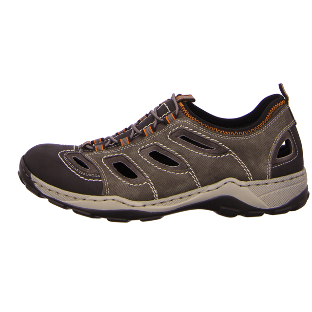 Rieker - 08065-02 - 08065-02 - grau-kombi - Slipper