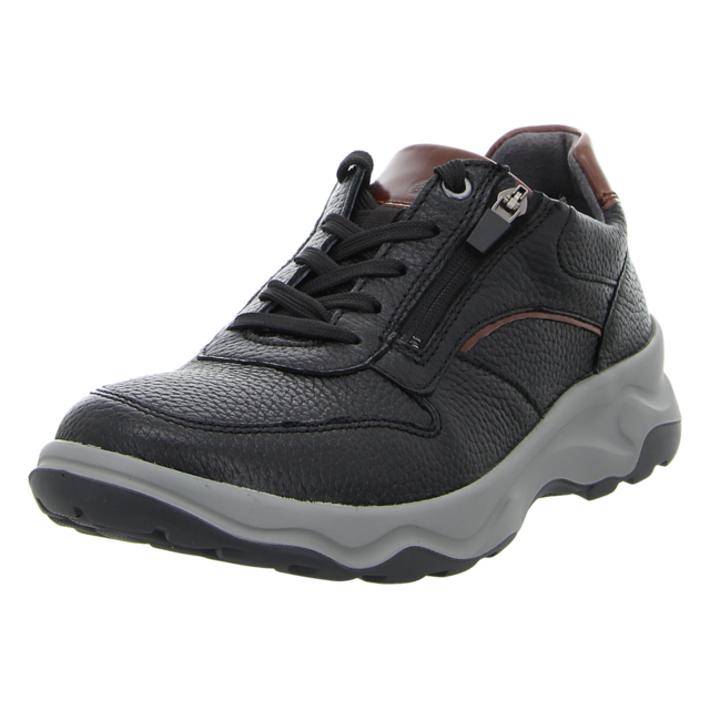 Waldlufer - 718007-510-594 - H-Max - schwarz cognac - Schnrschuhe