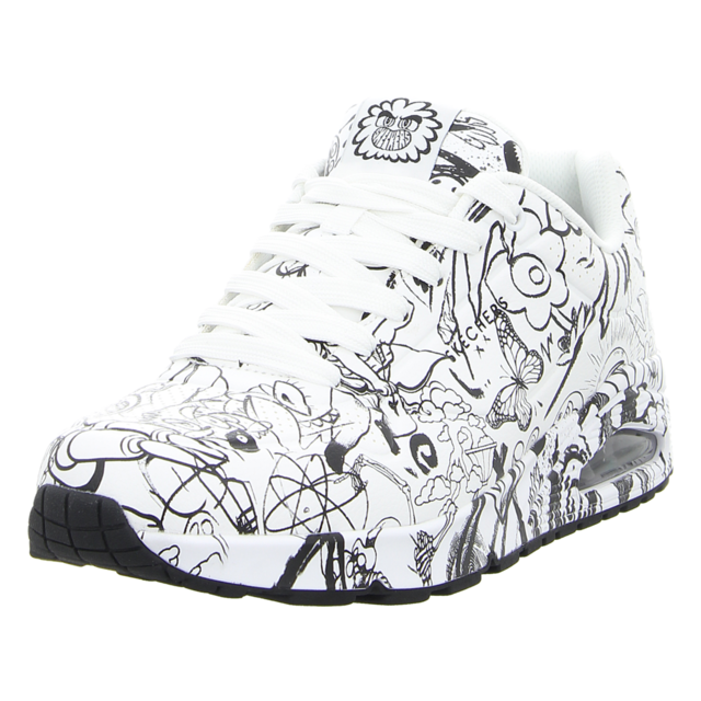 Skechers - 183501 WBK - Uno-Process Sketch - white/black - Sneaker