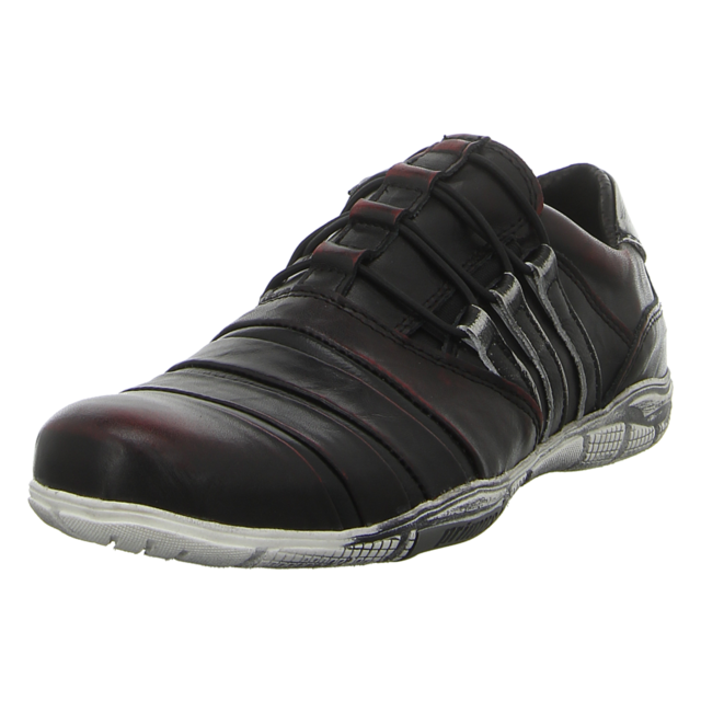 Kristofer - SP 215 BORDO V+CZARFLNABIALO - SP 215 BORDO V+CZARFLNABIALO - rot-kombi - Slipper
