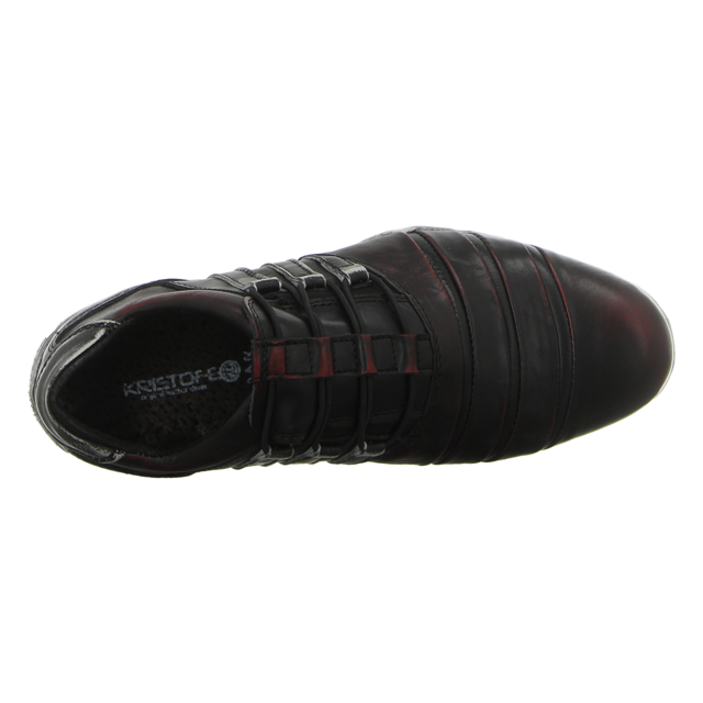 Kristofer - SP 215 BORDO V+CZARFLNABIALO - SP 215 BORDO V+CZARFLNABIALO - rot-kombi - Slipper
