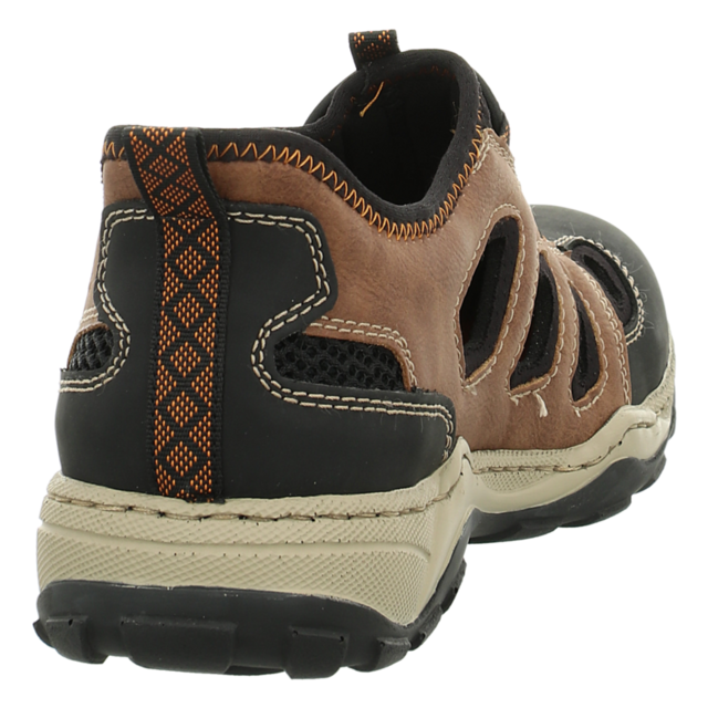 Rieker - 08078-24 - 08078-24 - braun kombi - Slipper