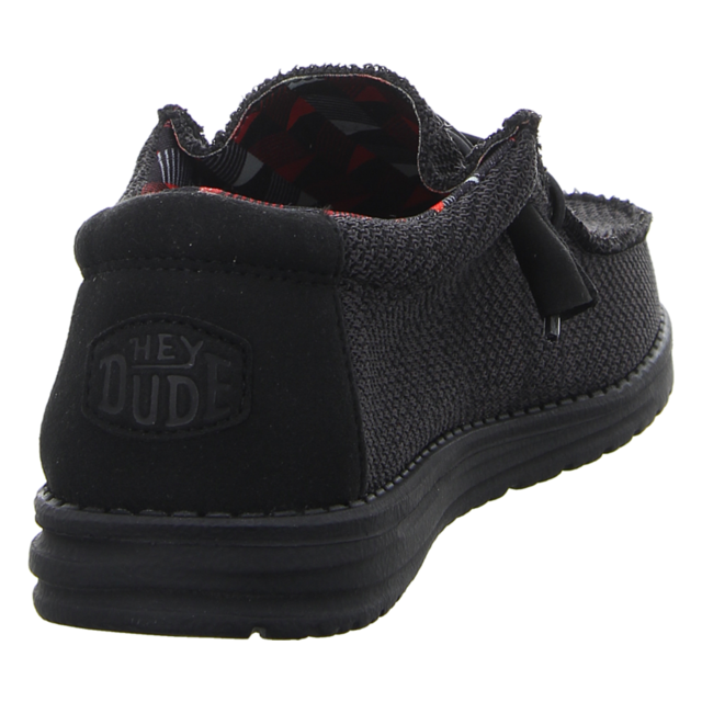 Hey Dude - 40019-0XD - Wally Sox - jet black - Schnrschuhe