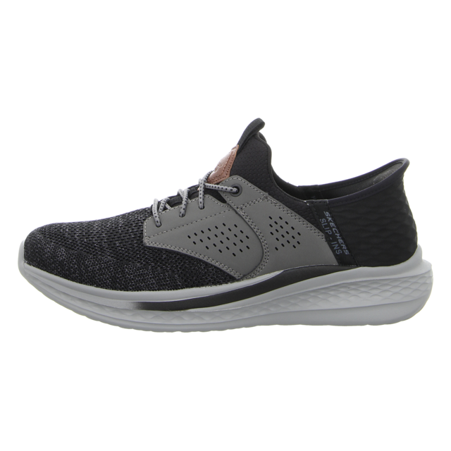 Skechers - 210889 BKGY - Slade-Caster - black gray - Slipper
