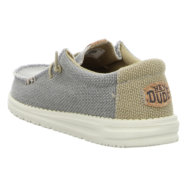 Hey Dude - 40003-1YF - Wally Braided - flannel grey/olive grey - Schn�rschuhe