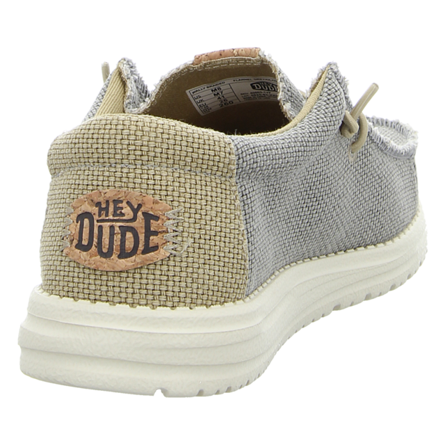Hey Dude - 40003-1YF - Wally Braided - flannel grey/olive grey - Schn�rschuhe