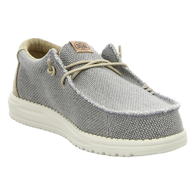 Hey Dude - 40003-1YF - Wally Braided - flannel grey/olive grey - Schn�rschuhe