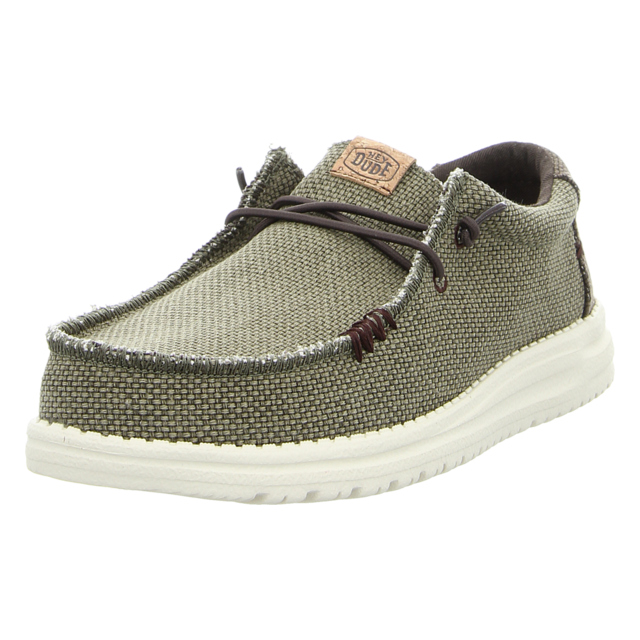 Hey Dude - 40003-3CI - Wally Braided - brunt olive/delicioso brown - Schn�rschuhe