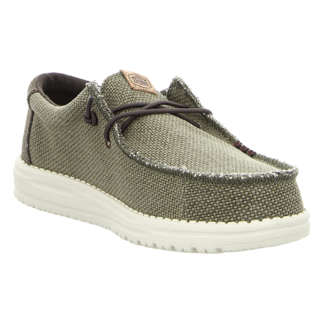Hey Dude - 40003-3CI - Wally Braided - brunt olive/delicioso brown - Schn�rschuhe