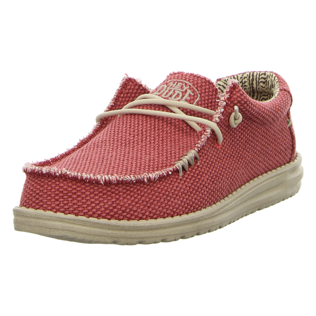 Hey Dude - 40003-6VP - Wally Braided - pompeian red - Schnrschuhe