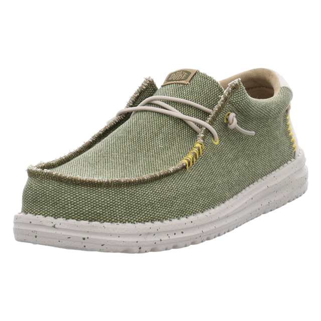 Hey Dude - 40952-337 - Wally Coastline - olive - Schnrschuhe