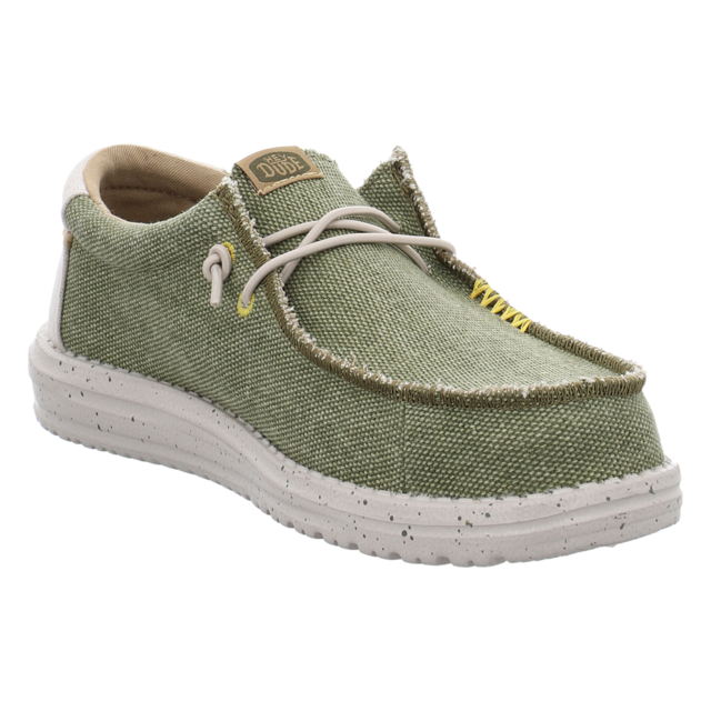 Hey Dude - 40952-337 - Wally Coastline - olive - Schnrschuhe