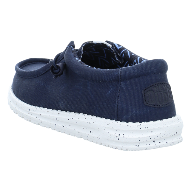 Hey Dude - 40700-410 - Wally Stretch Canvas - navy - Schnrschuhe