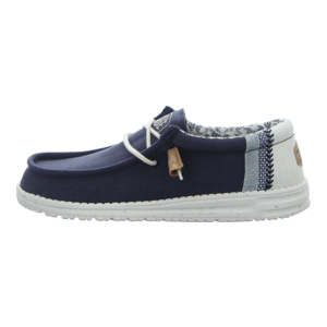 Schnrschuhe - Hey Dude - Wally Linen Natural - navy