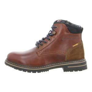Stiefeletten - camel active - Boston - cognac/blau