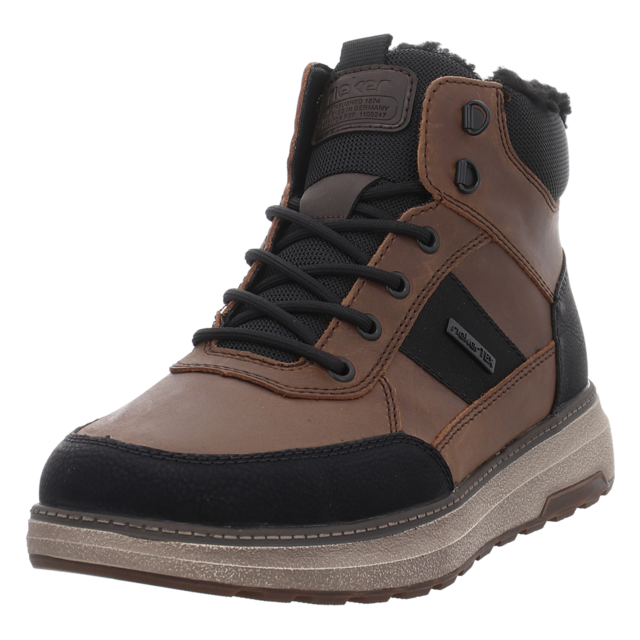 Rieker - B5546-26 - B5546-26 - braun kombi - Stiefeletten