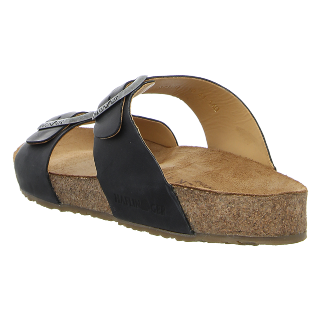 Haflinger - 819016 0 1688 - Bio Andrea - schwarz countr - Pantoletten