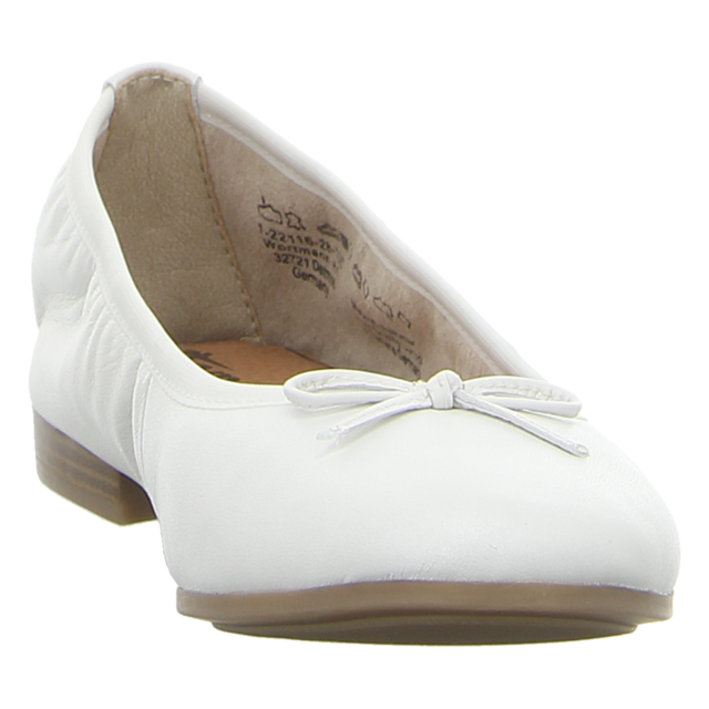 Tamaris - 1-1-22116-41-100 - 1-1-22116-41-100 - white - Ballerinas