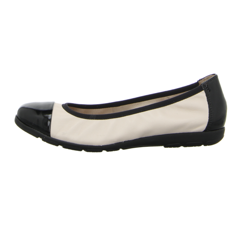 Ballerinas - Caprice - cream/black