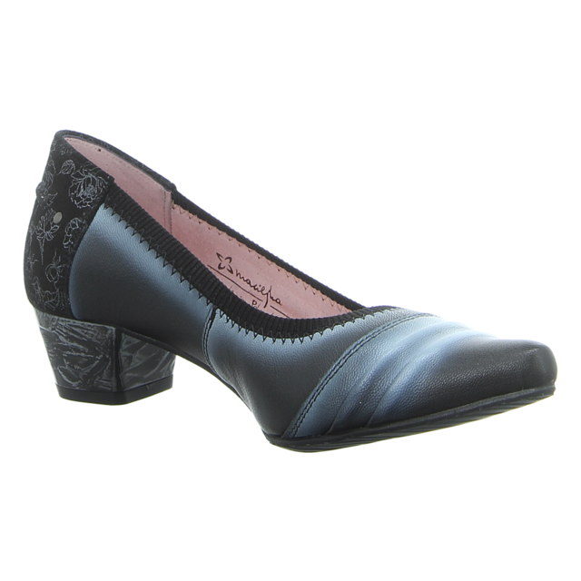 Maciejka - 04478-20/00-5 - 04478-20/00-5 - czarny+kwiaty - Pumps