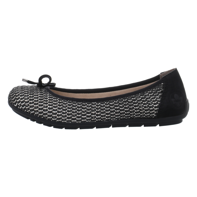 Rieker - 43850-00 - 43850-00 - schwarz kombi - Ballerinas