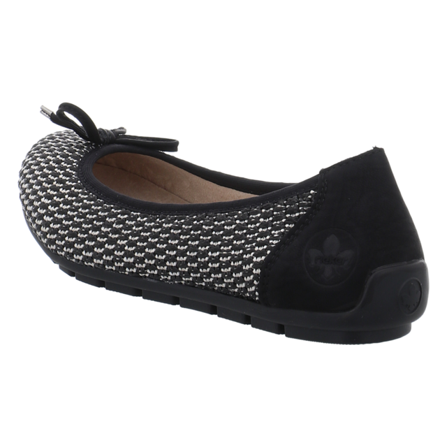 Rieker - 43850-00 - 43850-00 - schwarz kombi - Ballerinas