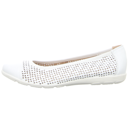 Ballerinas - Caprice - white nappa