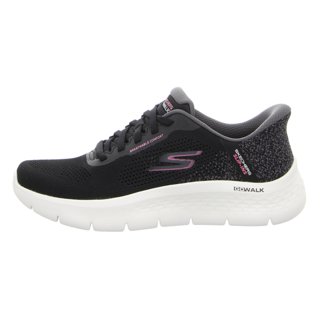 Skechers - 125503 BLK - Go Walk Flex - black/white - Slipper