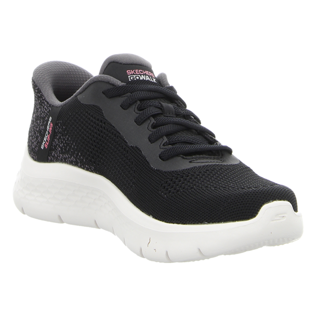 Skechers - 125503 BLK - Go Walk Flex - black/white - Slipper