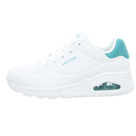 Sneaker - Skechers - Uno - Pop Back - white mint