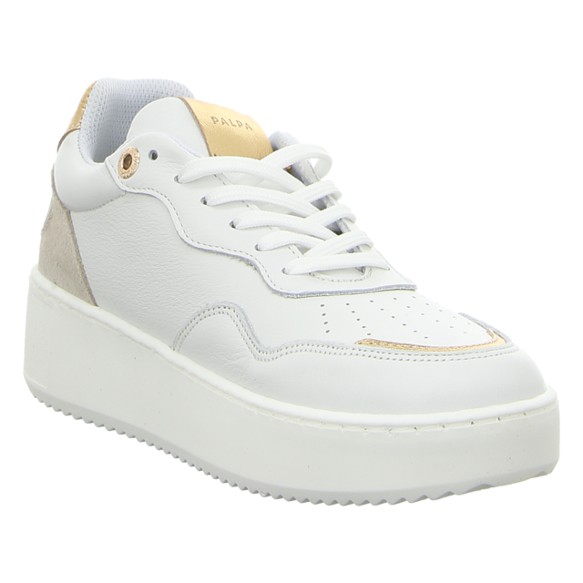 ONLINE SHOES - PSN-0042 B - Jaciara - white/lamb/gold - Sneaker
