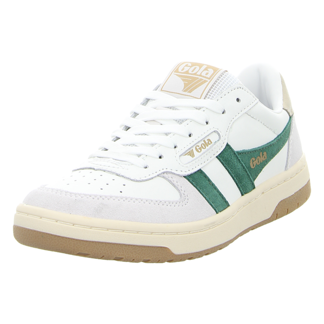 Gola - CLB336-WN - Hawk - white/dark green/gold - Sneaker