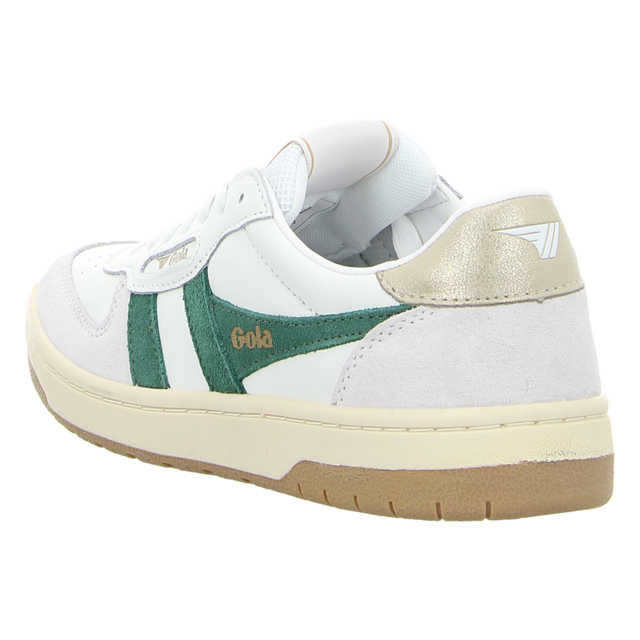 Gola - CLB336-WN - Hawk - white/dark green/gold - Sneaker