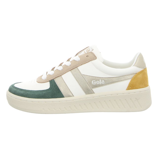 Gola - CLB207-AE - Grandslam Quadrant - off white/evergreen/gold/sun - Sneaker