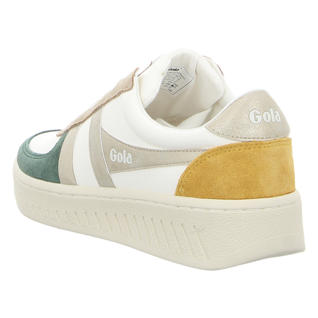 Gola - CLB207-AE - Grandslam Quadrant - off white/evergreen/gold/sun - Sneaker