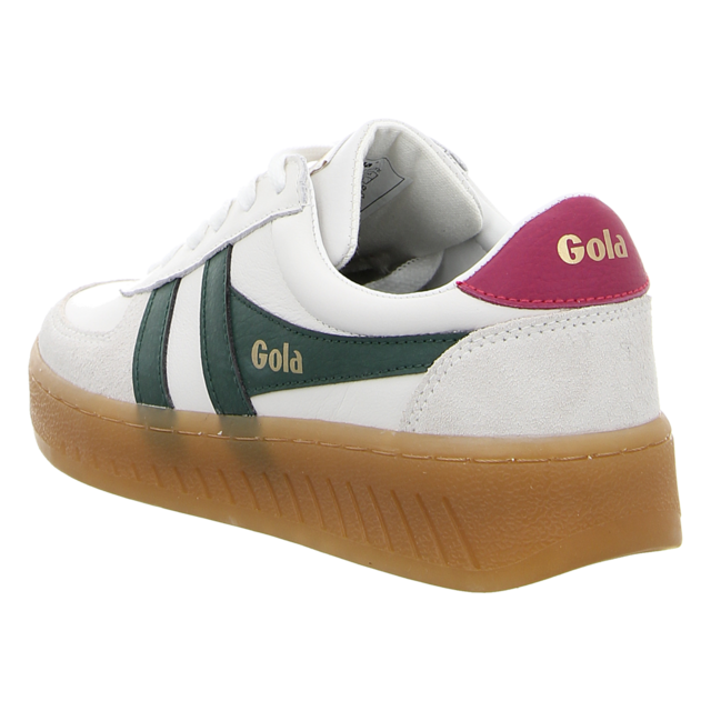 Gola - CLB621-XN - Grandslam Trident - white/evergreen/fuchsia/gum - Sneaker