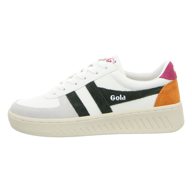 Gola - CLA415-KN - Grandslam Trident - white/dark khaki/fuchsia - Sneaker