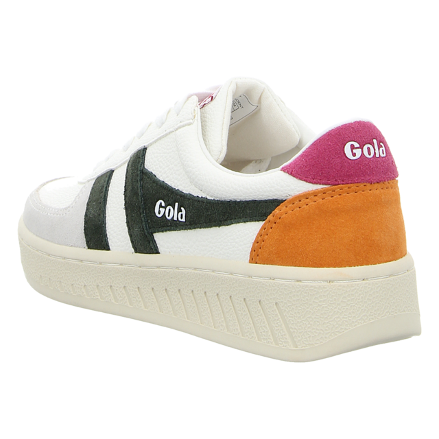 Gola - CLA415-KN - Grandslam Trident - white/dark khaki/fuchsia - Sneaker