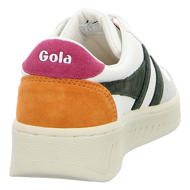 Gola - CLA415-KN - Grandslam Trident - white/dark khaki/fuchsia - Sneaker