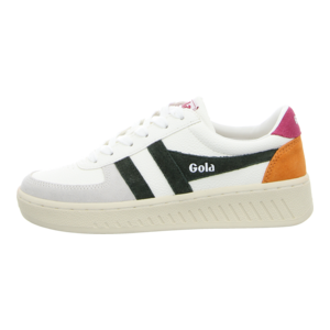 Sneaker - Gola - Grandslam Trident - white/dark khaki/fuchsia