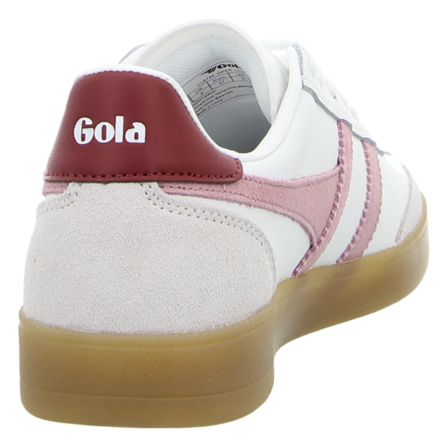 Gola - CLB744-WI - Viper Leather - white/candy/deep red/gum - Sneaker