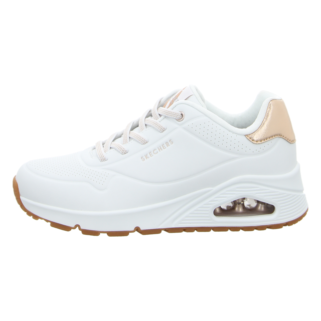 Skechers - 155196 WHT - Uno-Shimmer Away - white/rose gold - Sneaker