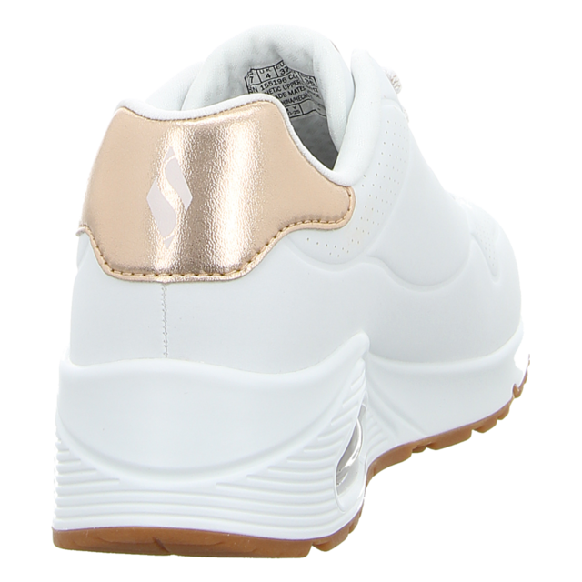 Skechers - 155196 WHT - Uno-Shimmer Away - white/rose gold - Sneaker