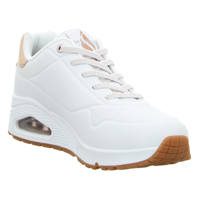Skechers - 155196 WHT - Uno-Shimmer Away - white/rose gold - Sneaker