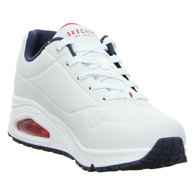 Skechers - 73690 WNVR - UNO-Stand on Air - white/navy/red - Sneaker