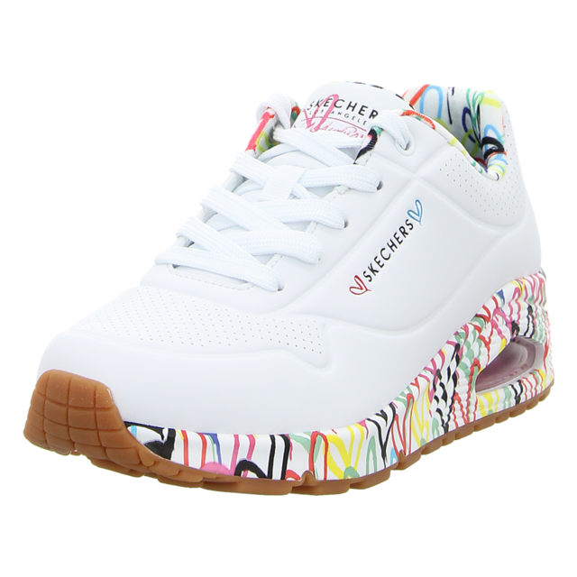 Skechers - 155506 WHT - Uno-Loving Love - white/multi color - Sneaker