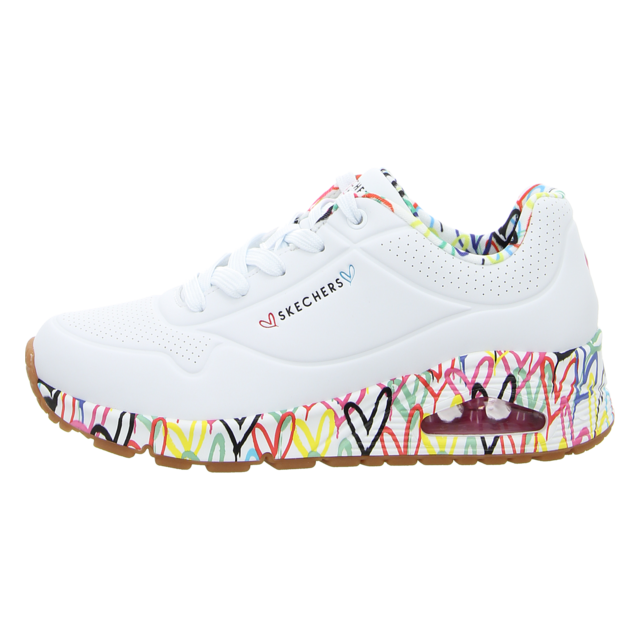Skechers - 155506 WHT - Uno-Loving Love - white/multi color - Sneaker