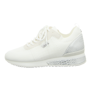 Sneaker - La Strada - white knitted/silvermetal p